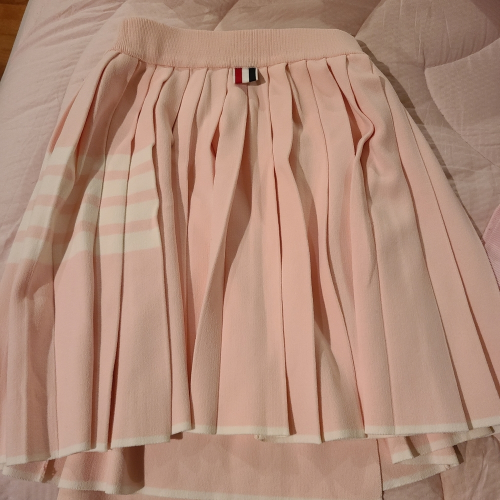 NNW Thom Browne light pink skirt